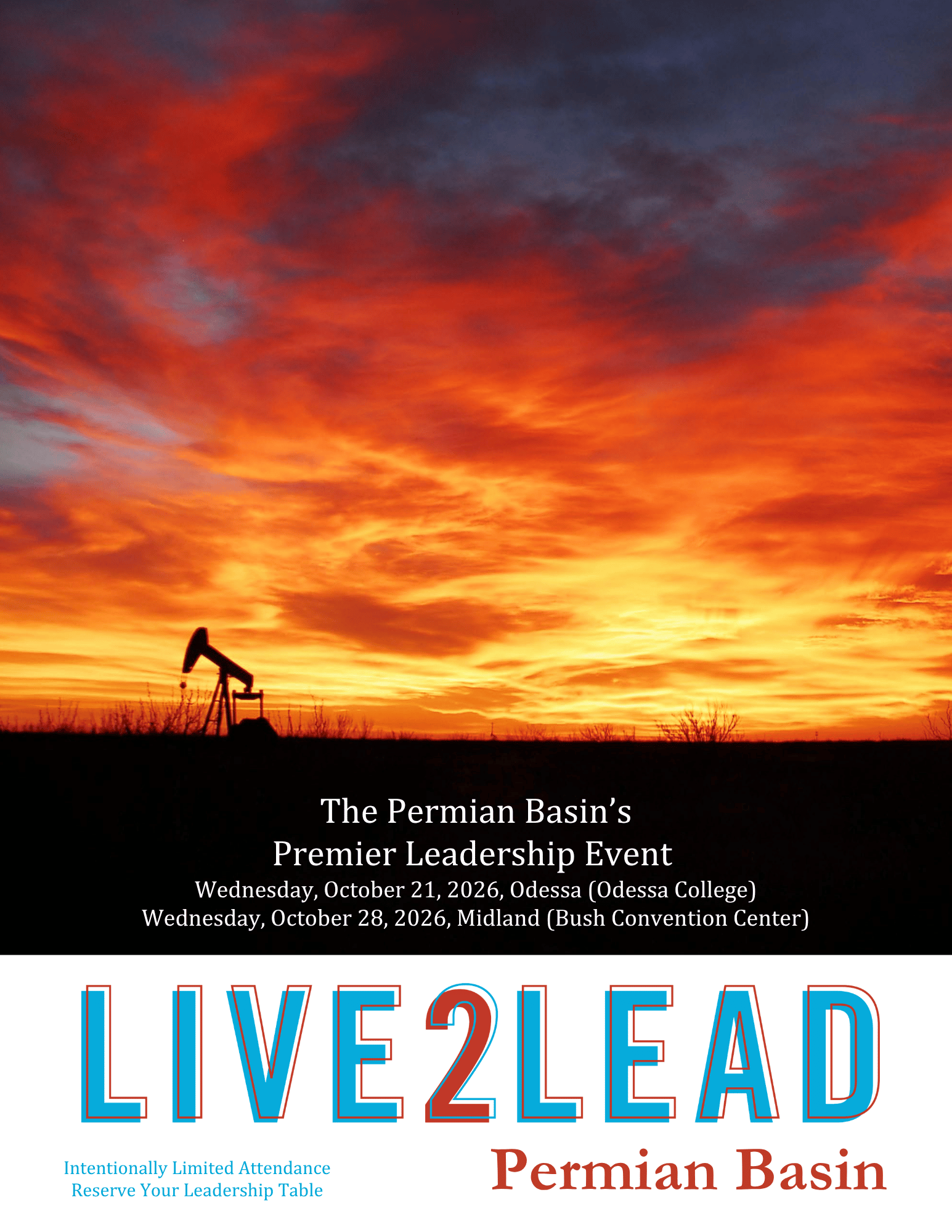 Cover of the Live2Lead Permian Basin 2026 sponsor packet